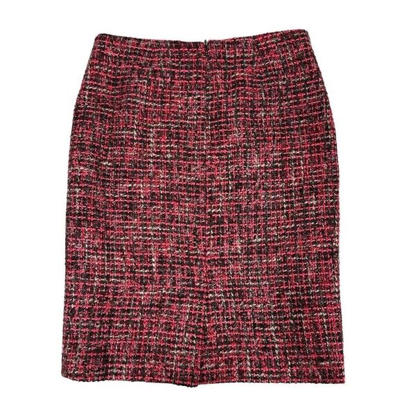 Talbots Tweed Pencil Skirt size 4P Coral Brown - Picture 2 of 7